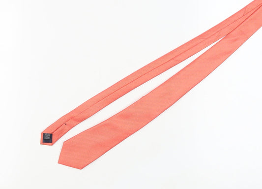 Moss 1851 Men's Coral Silk Slim Tie One Size