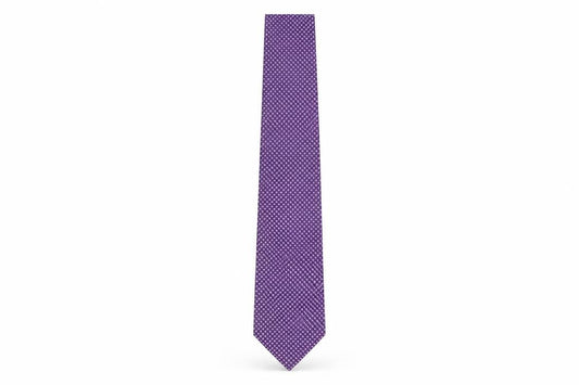 Mens NEXT Purple Geometric 100% Designer Tie
