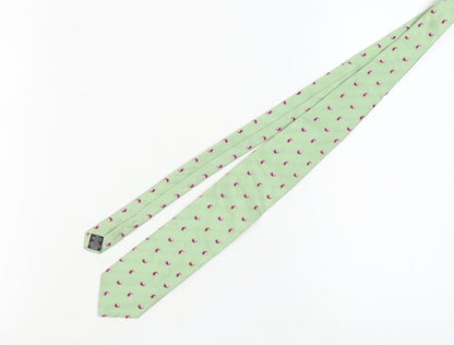 Tie Rack Men's Green Silk Paisley Tie, Excellent Condition