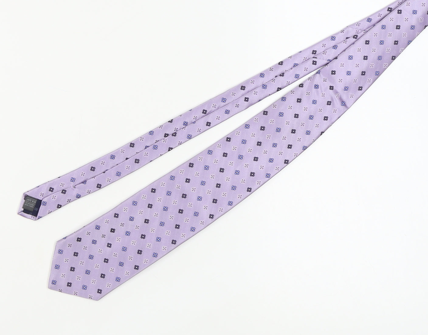Marks and Spencer Men's Purple Silk Floral Tie