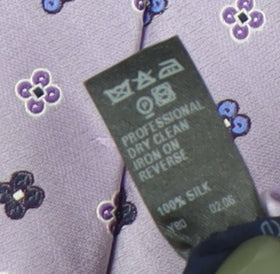 Marks and Spencer Men's Purple Silk Floral Tie