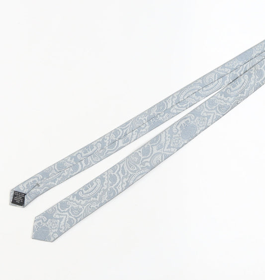 TieRack Men's Blue Paisley Slim Tie - One Size