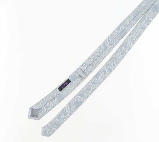 TieRack Men's Blue Paisley Slim Tie - One Size