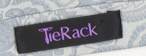 TieRack Men's Blue Paisley Slim Tie - One Size