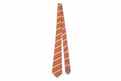Van Heusen Men's Red Striped Tie - Polyester, Excellent