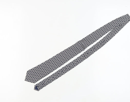 Marks and Spencer Men's Black Slim Houndstooth Silk Tie