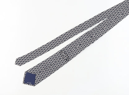 Marks and Spencer Men's Black Slim Houndstooth Silk Tie