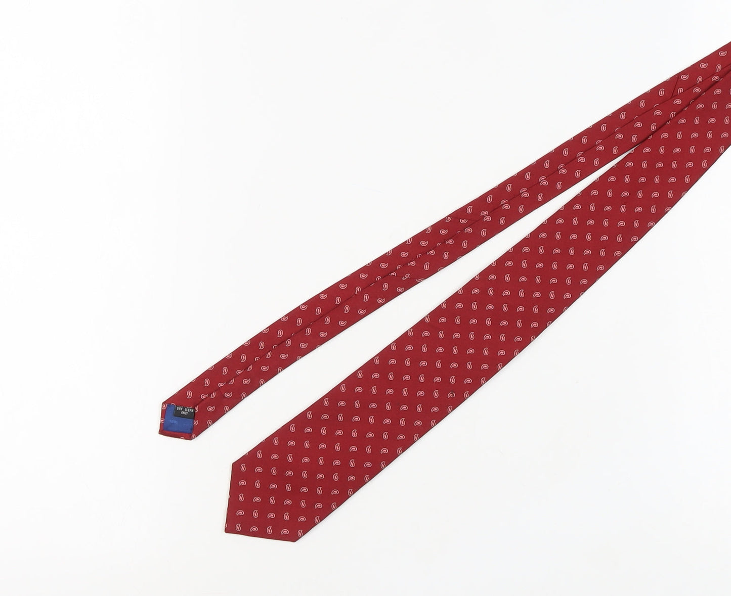 Mens Ben Sherman Red Paisley 100% Silk  Tie