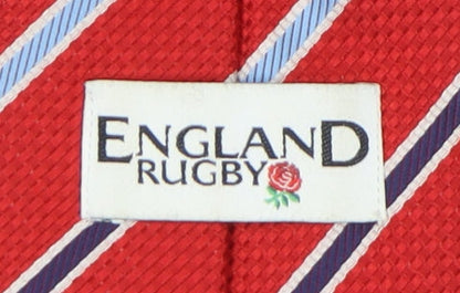 Marks & Spencer Men's Red Striped Silk Tie