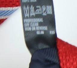 Marks & Spencer Men's Red Striped Silk Tie