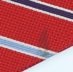 Marks & Spencer Men's Red Striped Silk Tie