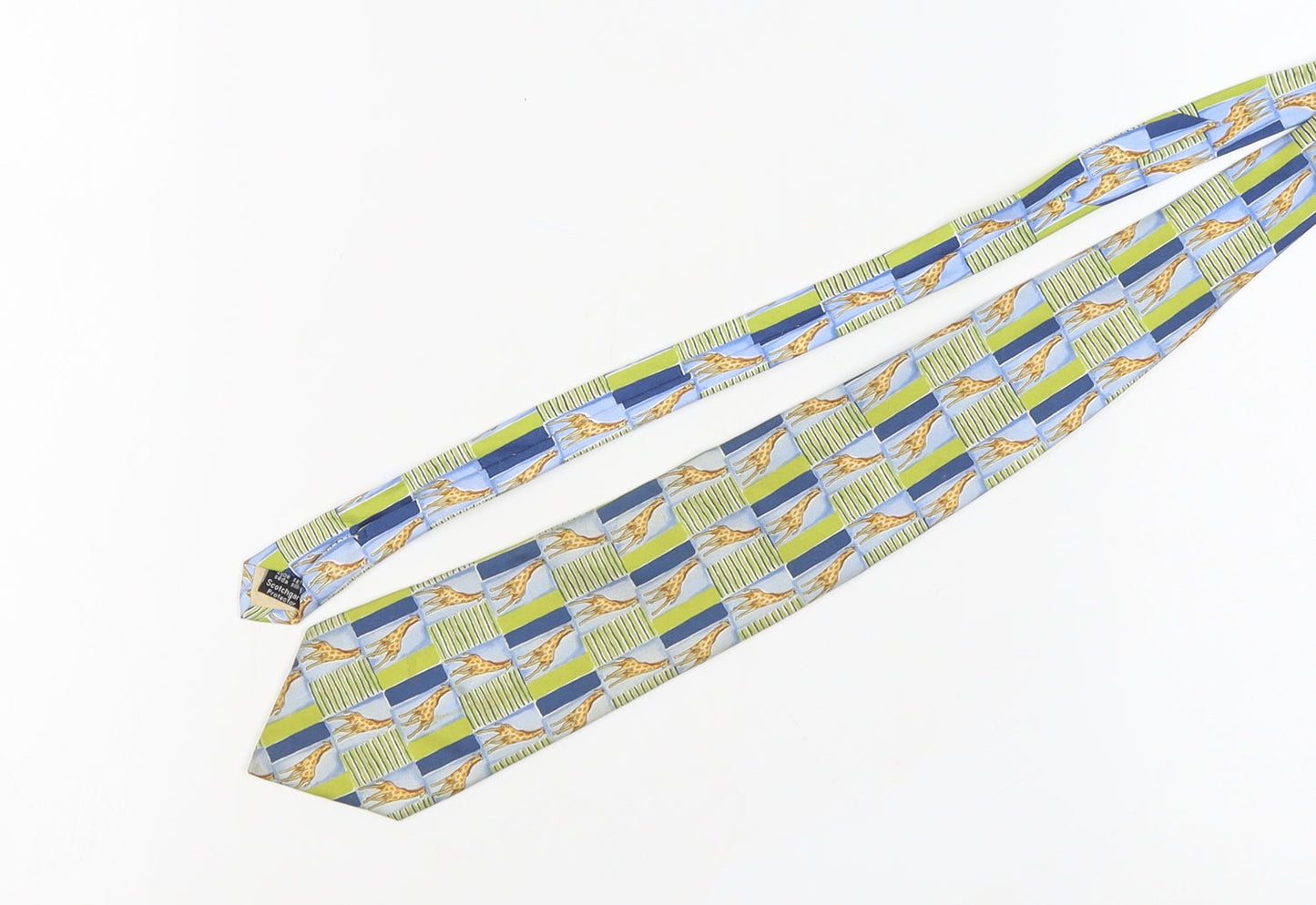 Men's Multicoloured Silk Animal Print Tie  One Size