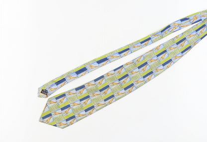 Men's Multicoloured Silk Animal Print Tie  One Size