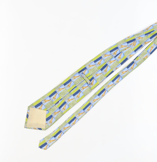 Men's Multicoloured Silk Animal Print Tie  One Size