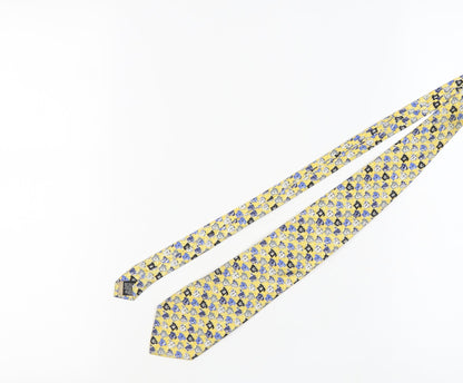 Tie Rack Men's Yellow Rugby Silk Tie - Vintage 90s Sports