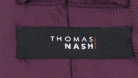 Thomas Nash Men's Purple Geometric Tie