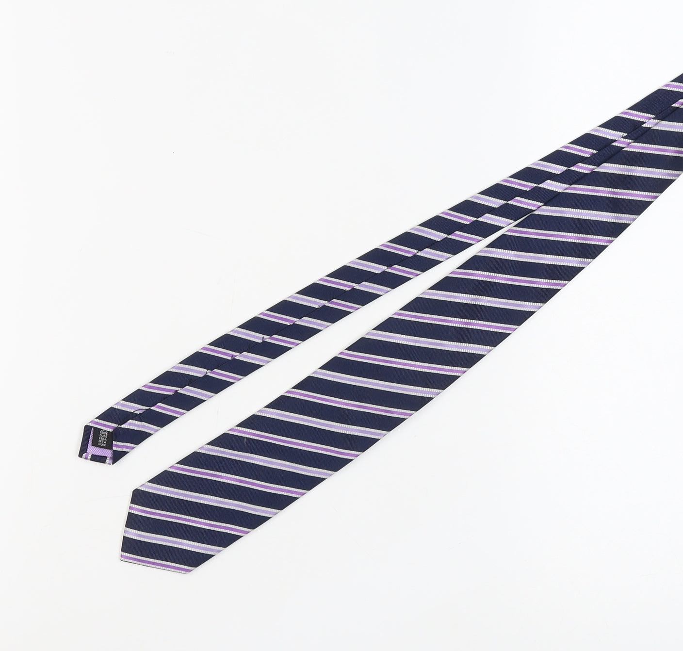 Mens Berwin & Berwin Blue Striped 100% Silk  Tie