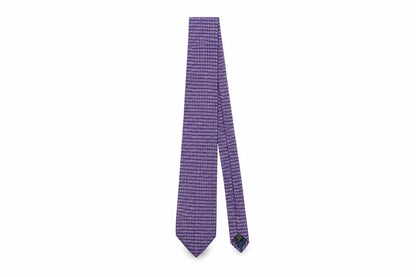 Mens Daniel Hechter Purple Geometric 100% Silk  Tie