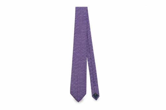 Mens Daniel Hechter Purple Geometric 100% Silk  Tie