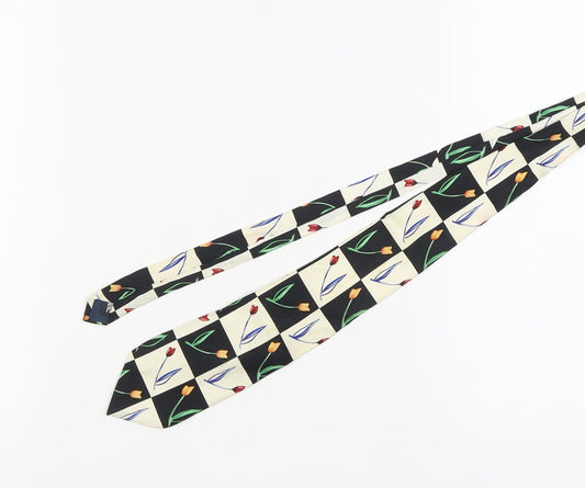 Woods & Gray Men's Silk Floral Tie, Multicoloured, One Size