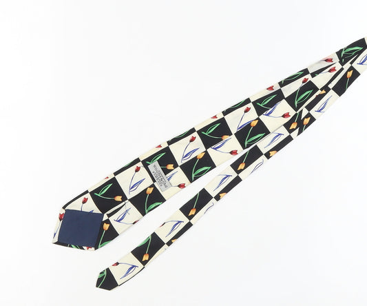 Woods & Gray Men's Silk Floral Tie, Multicoloured, One Size