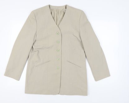 Brantwix Women’s Beige Five-Button Jacket Size 12