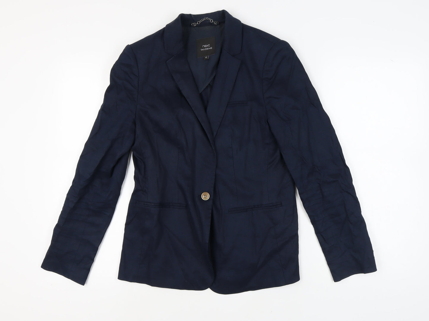 Next Women's Blue Blazer, Size 12, Single-Breasted