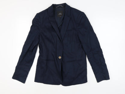 Next Women's Blue Blazer, Size 12, Single-Breasted