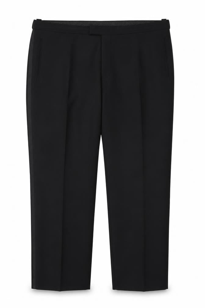 Mens UK Size 50R Skopes Classic Fit Formal Eveningwear Black Trousers