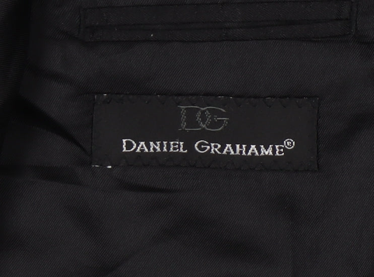 Mens UK Size 44 Daniel Grahame Regular Black Suit Jacket
