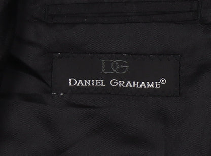 Mens UK Size 44 Daniel Grahame Regular Black Suit Jacket