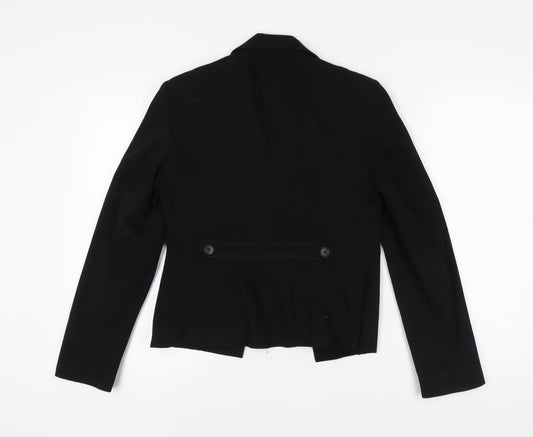 Next Women's Black Blazer, Size 12, Lined, Two-Button