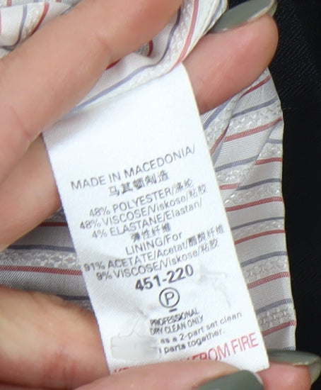 Next Women's Black Blazer, Size 12, Lined, Two-Button