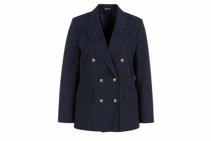 Amari Women's Blue Double-Breasted Suit Jacket Size 14