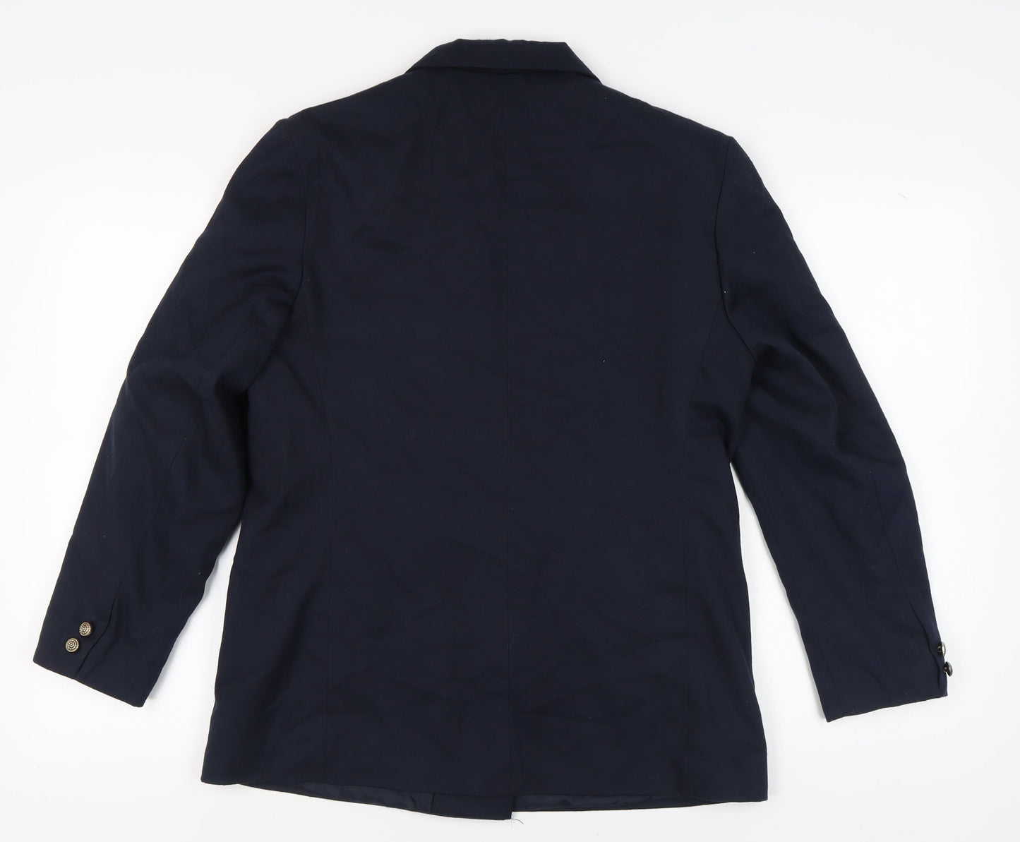 Amari Women's Blue Double-Breasted Suit Jacket Size 14