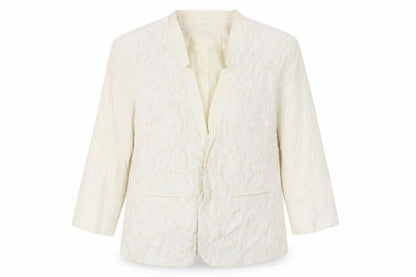Womens UK Size 16 Bonmarché Regular Ivory Blazer