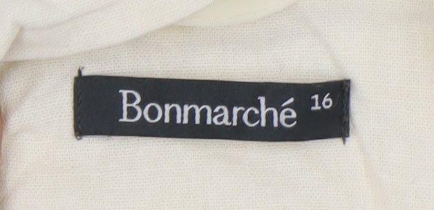 Bonmarché Women Ivory Blazer, Size 16, Lace, 3/4 Sleeve