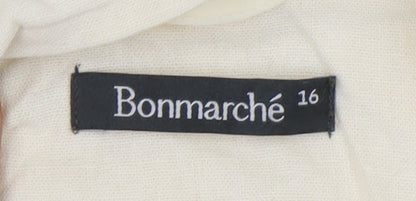 Bonmarché Women Ivory Blazer, Size 16, Lace, 3/4 Sleeve