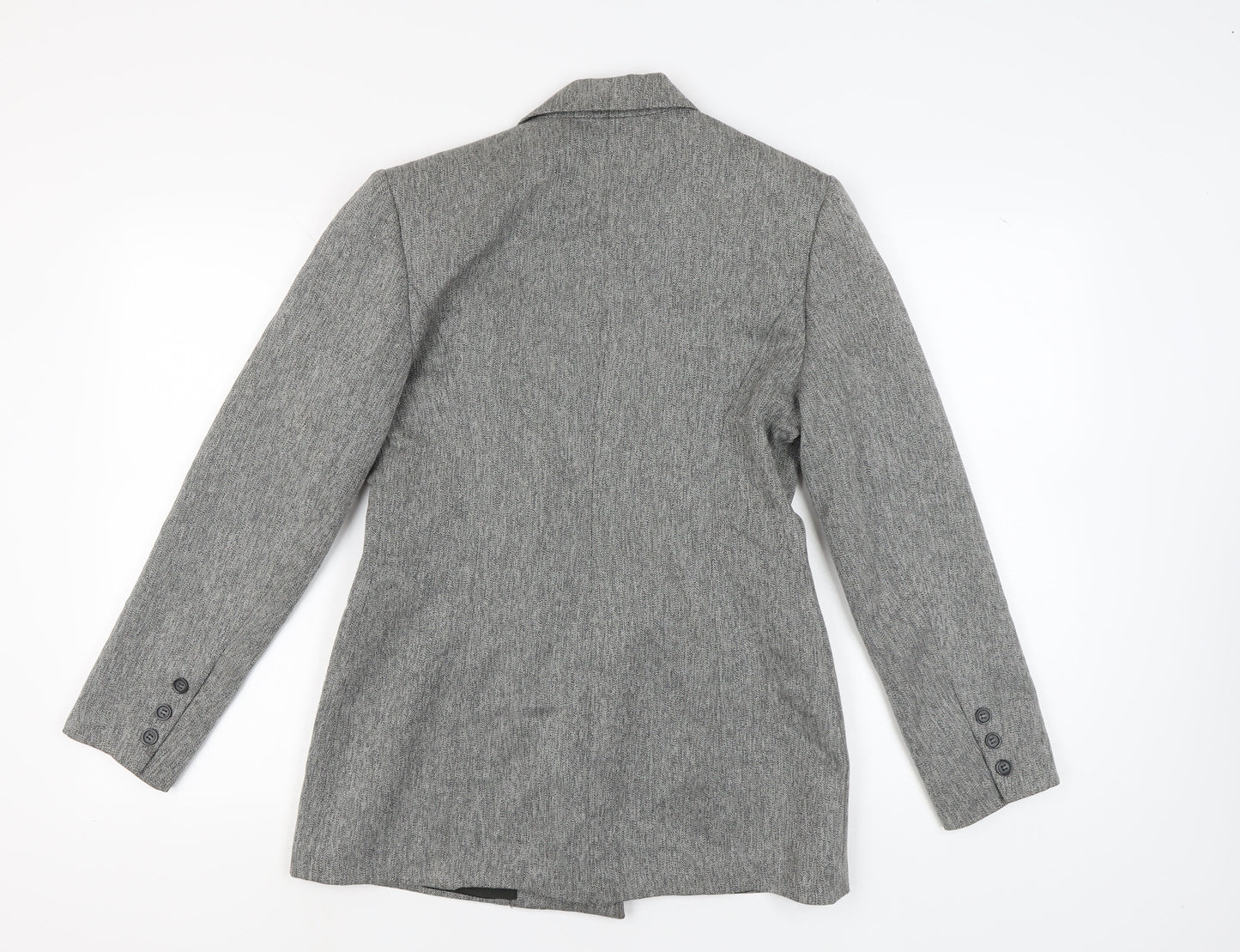 Yumi Mazao Women's Grey Tweed Blazer, Size 14