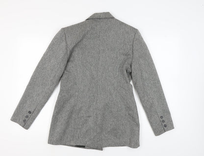 Yumi Mazao Women's Grey Tweed Blazer, Size 14