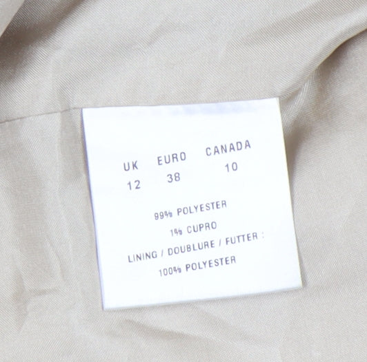 Precis Petite Women's Beige Blazer UK 12 Pinstripe