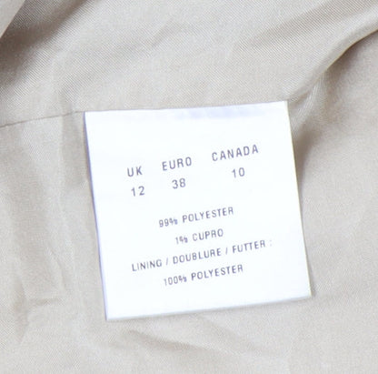 Precis Petite Women's Beige Blazer UK 12 Pinstripe