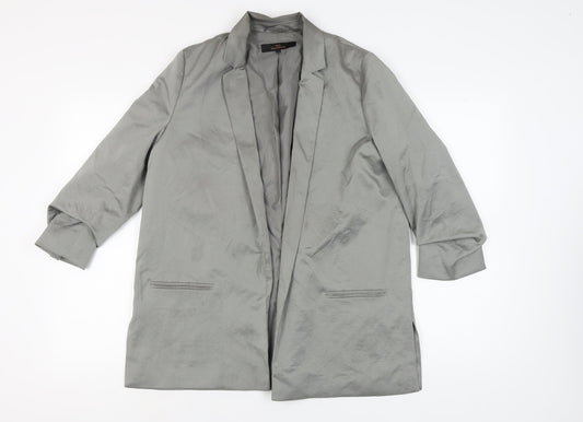 Next Women's Grey Blazer, Size 14, Mid-Length