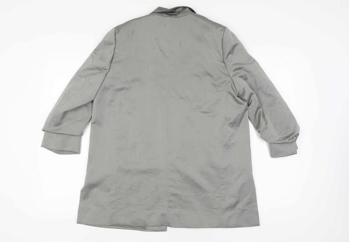 Next Women's Grey Blazer, Size 14, Mid-Length