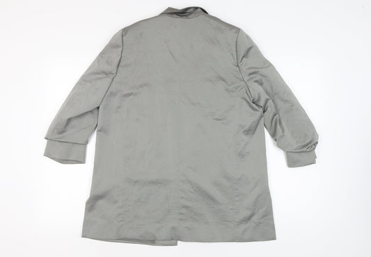 Next Women's Grey Blazer, Size 14, Mid-Length