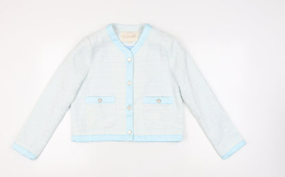 Capsule Women's Blue Suit Jacket M, Bouclé, Casual