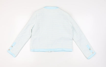 Capsule Women's Blue Suit Jacket M, Bouclé, Casual