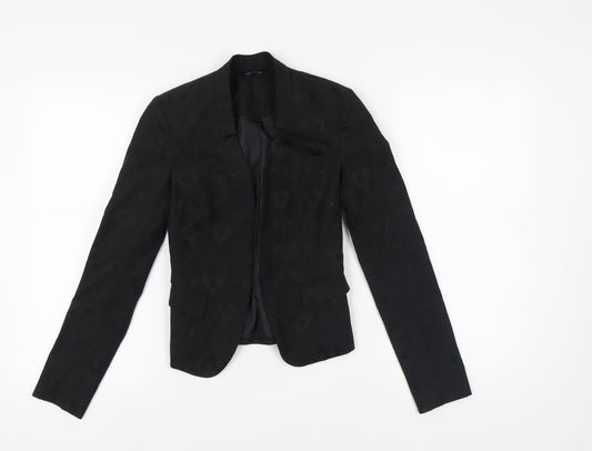New Look Women's Black Blazer Size 6 Cotton Mix