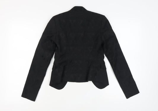 New Look Women's Black Blazer Size 6 Cotton Mix