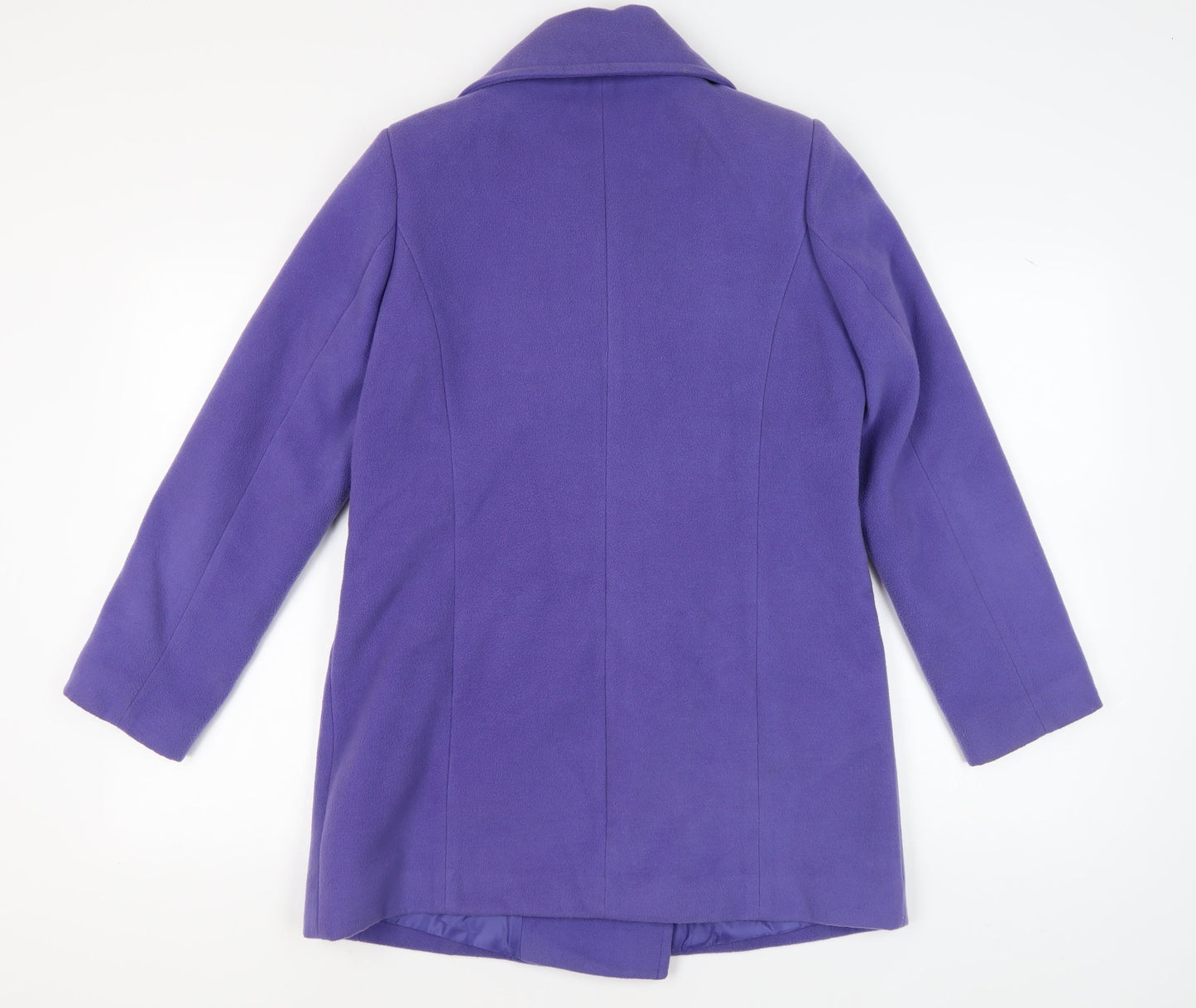 Womens UK Size 12 Wardrobe Essentials Purple Pea Coat